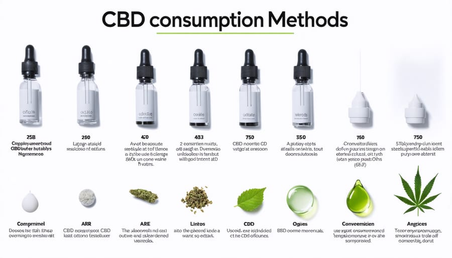 Infographic comparing CBD oil consumption methods, highlighting vaping benefits